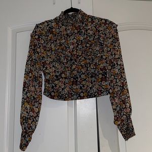 Zara Multicolored Floral Printed blouse
